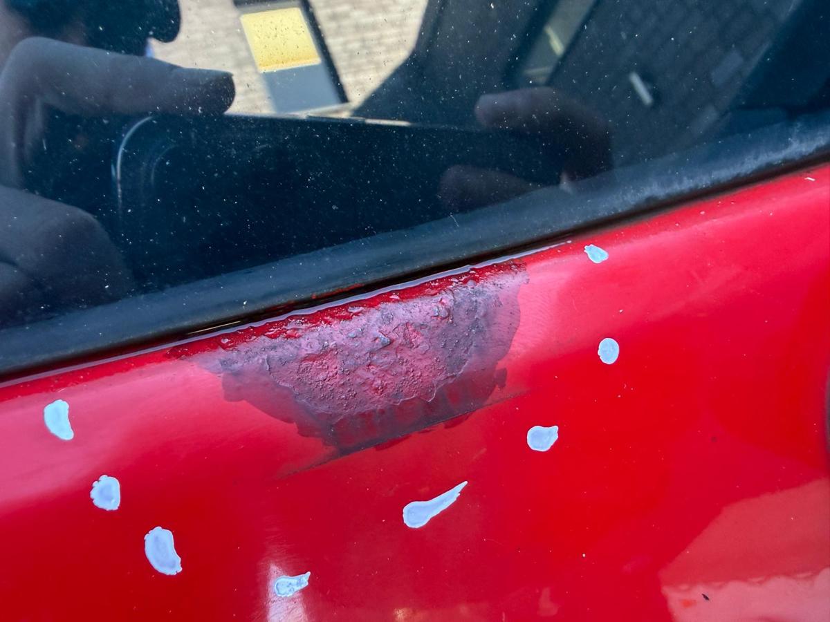 Hyundai I20 PB original Heckklappe mit Scheibe BH Electric Red Rohbau BJ09